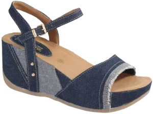 Bussola Denim Ferne Women's Wedge Sandals FERNE-DENIM