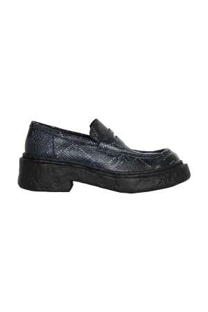 Camper Lab Vamonos Printed Python Loafer Grey