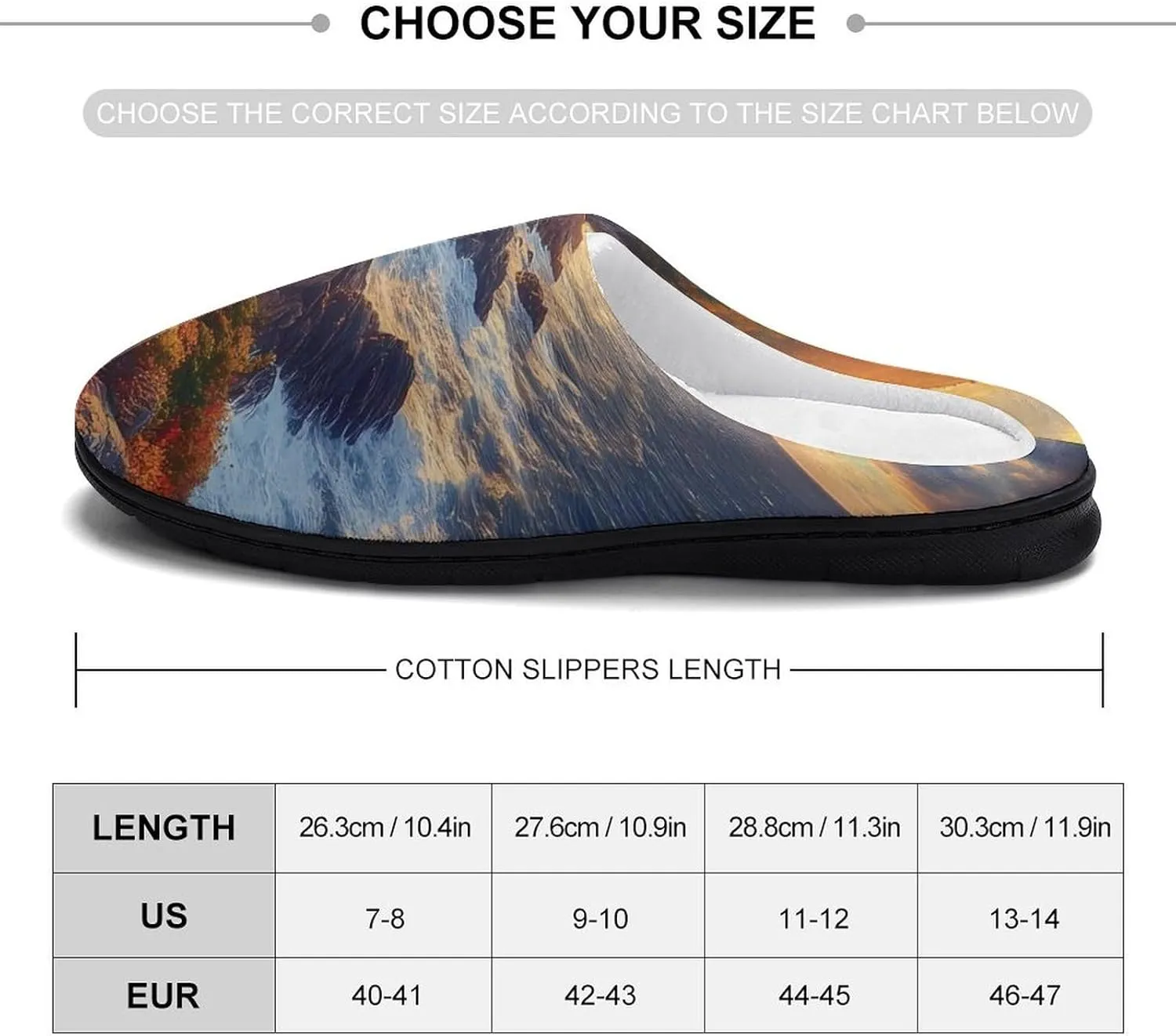Canada Nova Scotia Cape Breton Men's Slippers Winter House Shoes Bedroom Slipper Travel Hotel Slippers