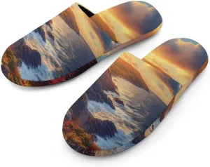 Canada Nova Scotia Cape Breton Women's Slippers Cute Warm House Shoes Home Slippers Spa Slippers Cotton Slippers