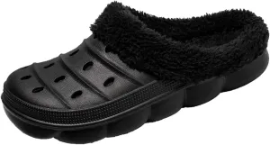 CERYTHRINA Mens Womens Lined Clogs Breathable House Slippers Warm Lining Indoor Outdoor Garden Clog Winter Slippers Home Footwear