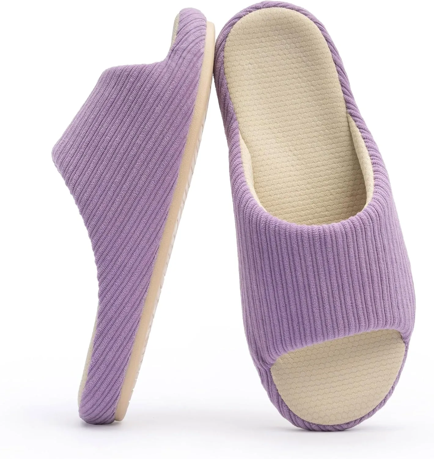 Chantomoo Womens Slipper Memory Foam Slippers Comfy House Slippers Rubber Sole Bedroom Cozy Indoor Outdoor Home Slipper Slides