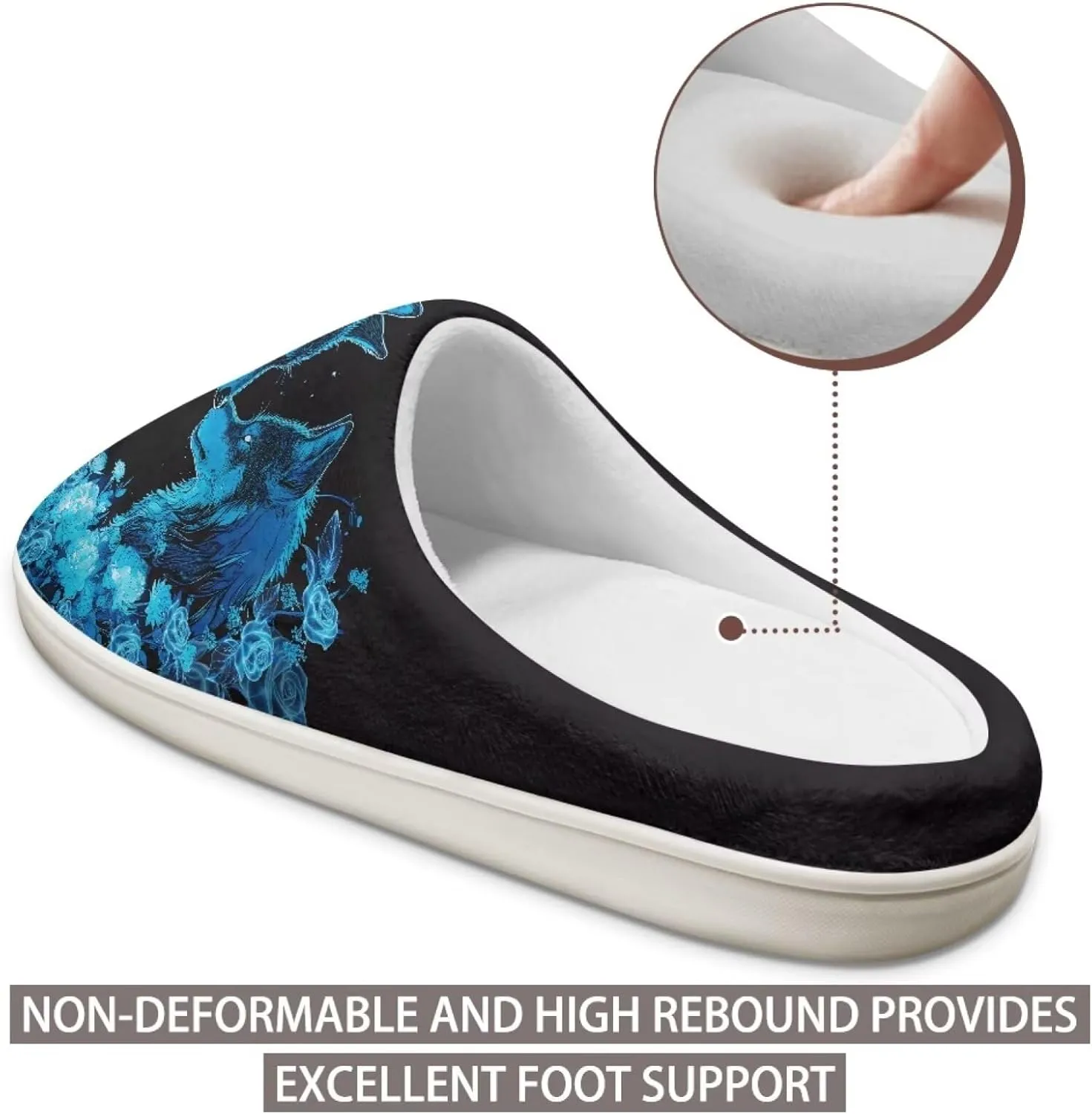 chaqlin Fuzzy House Slipper Womens Memory Foam Flat Heels Slippers for Causal Bedroom Walking with Flat Heels Causal Outdoor Indoor Shoes