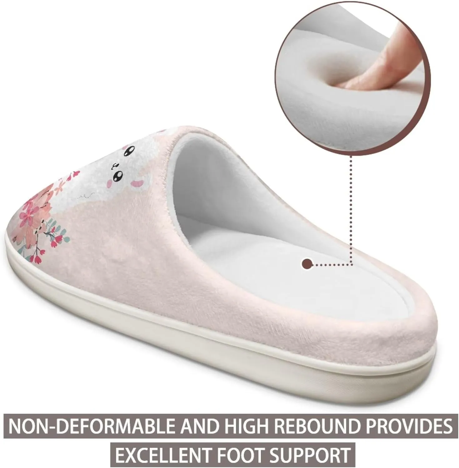 chaqlin Fuzzy House Slipper Womens Memory Foam Flat Heels Slippers for Causal Bedroom Walking with Flat Heels Causal Outdoor Indoor Shoes