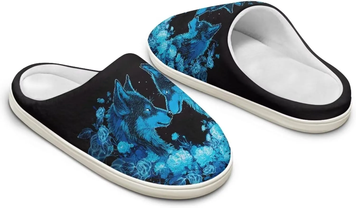 chaqlin Fuzzy House Slipper Womens Memory Foam Flat Heels Slippers for Causal Bedroom Walking with Flat Heels Causal Outdoor Indoor Shoes