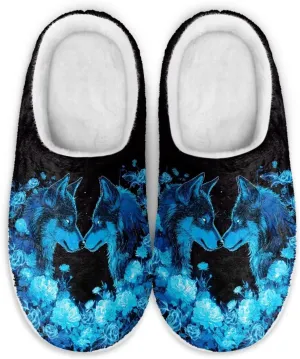 chaqlin Fuzzy House Slipper Womens Memory Foam Flat Heels Slippers for Causal Bedroom Walking with Flat Heels Causal Outdoor Indoor Shoes