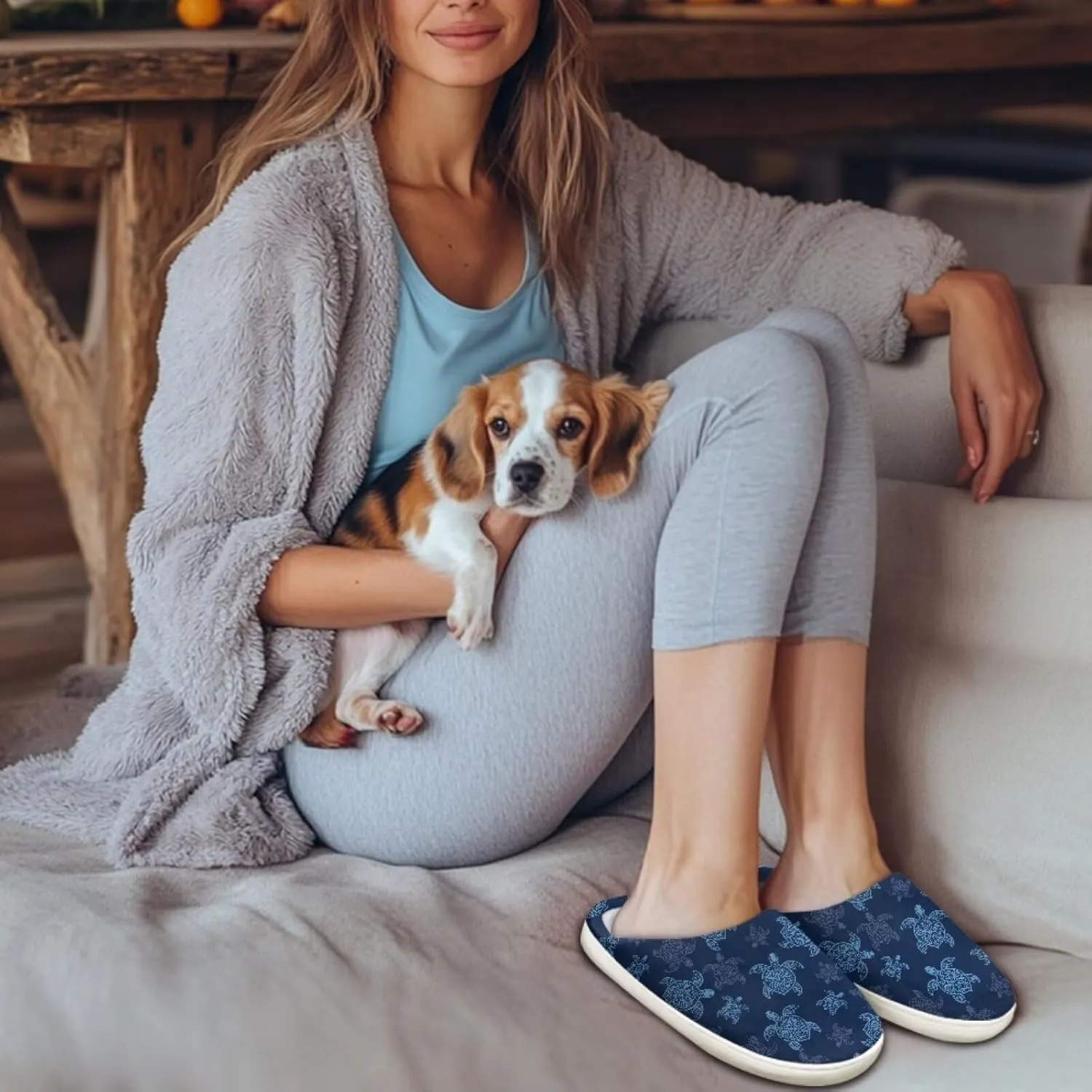 chaqlin House Slippers for Women Fuzzy Sandals Thick Sole Memory Foam Furry Lightweight Winter Outdoor Slip Resistant Causal Fuzzy Slipper Shoes