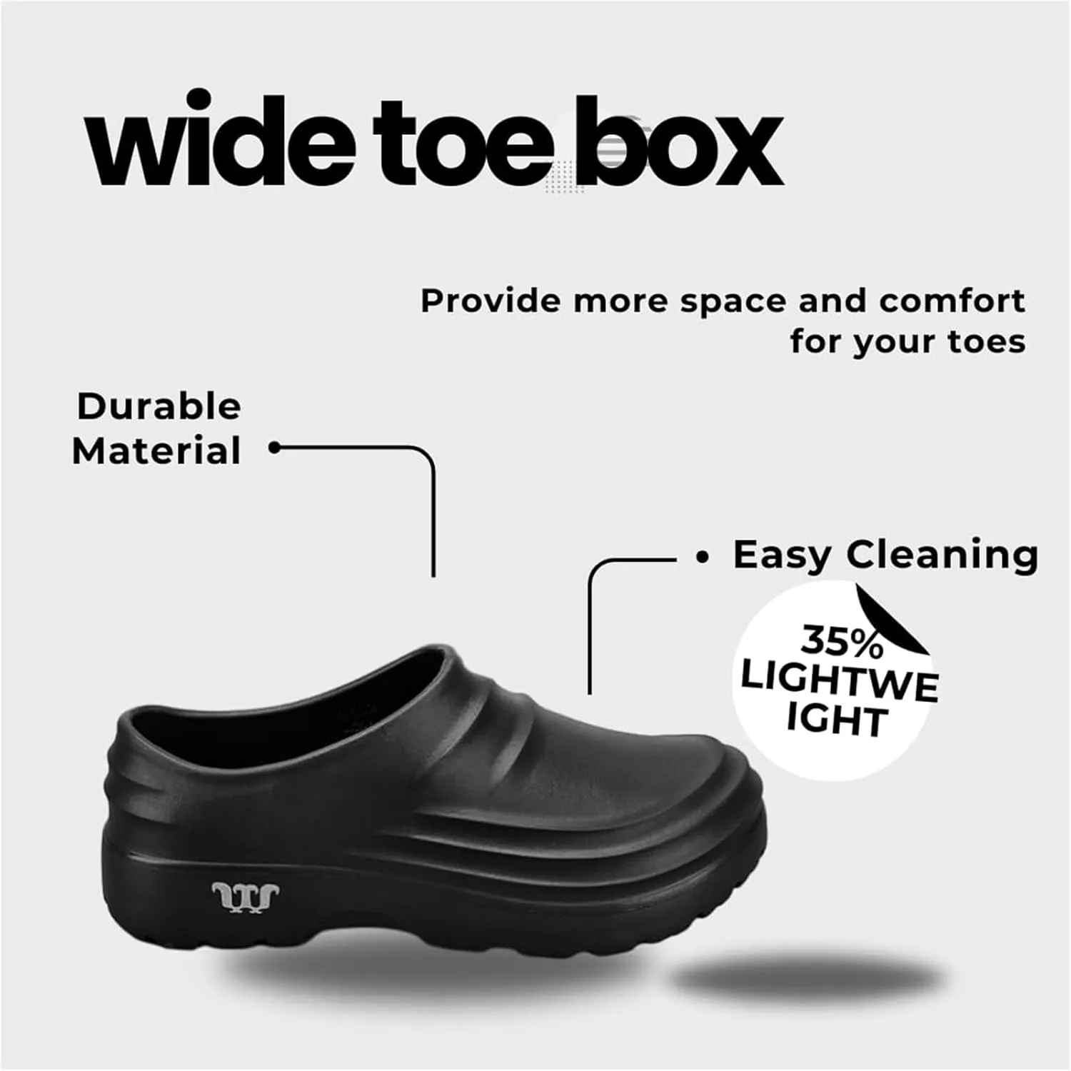 Chef Shoes for Women Slip Resistant Lightweight & Waterproof Kitchen Work Clogs Breathable Arch Support Comfort Sandals Unisex