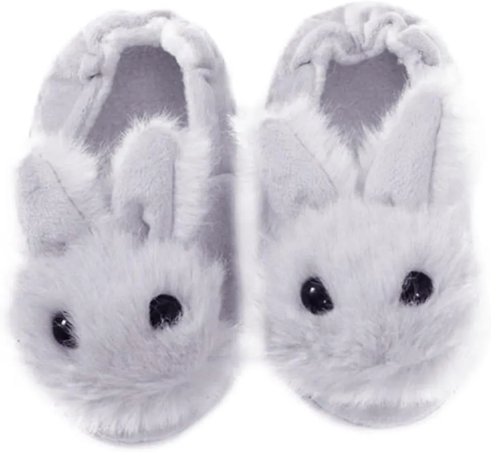 CLISPEED Boys and Girls Slippers Frostbite Protection Warm Nonslip Household Slippers
