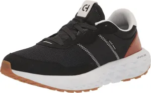 Cole Haan Men's Zerogrand All Day Runner Sneaker, Black/Natural TAN/Optic White, 11