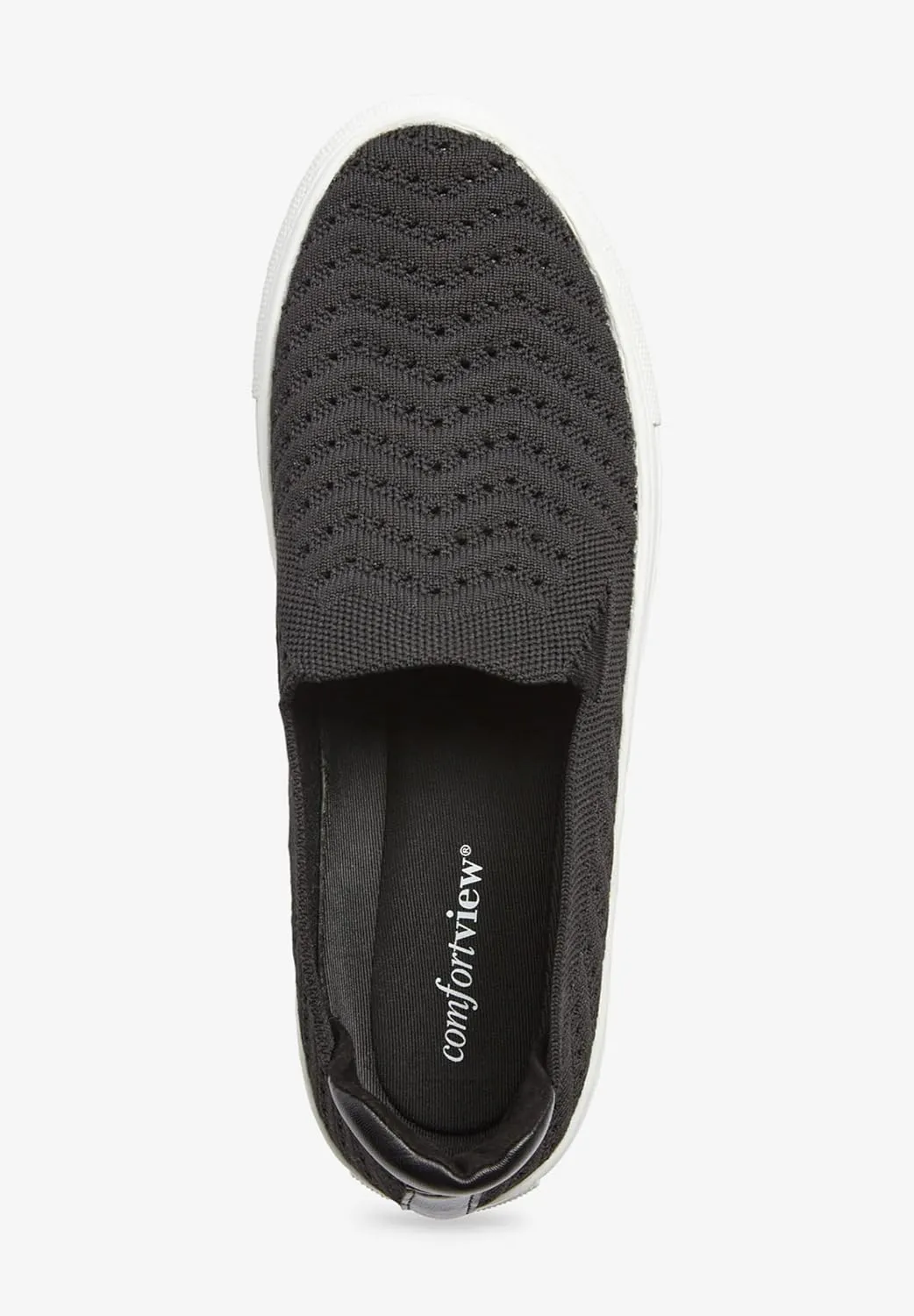 Comfortview Women's The Alena Slip On Sneaker (Wide Widths Available)