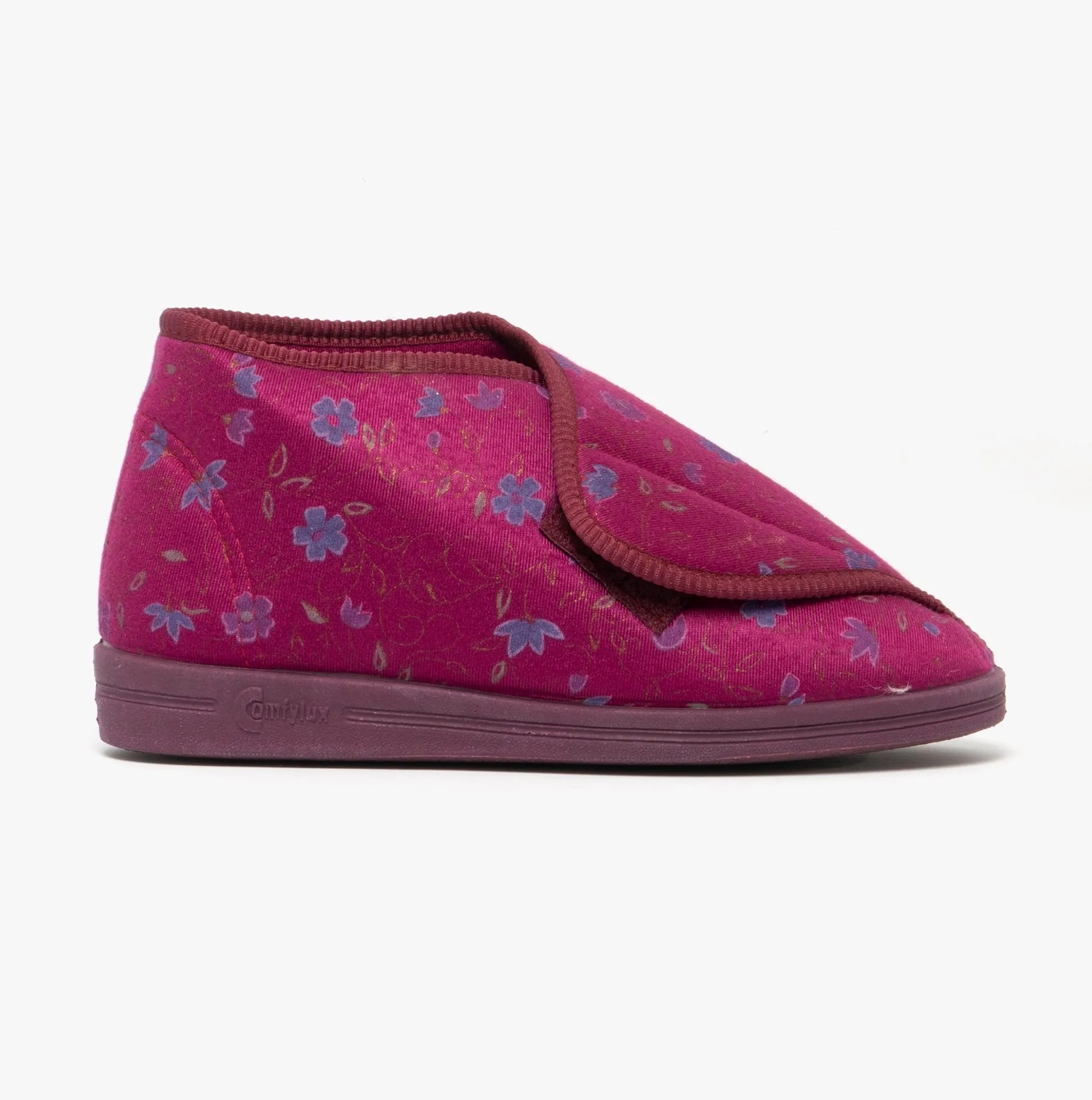 Comfylux ANDREA Womens Boot Slippers Wine
