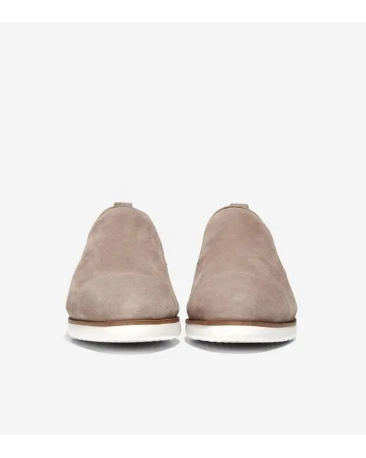 Connected Grand Slip Ambition Flats Irish One-touch operation Haan Toe On Cole Coffee/Ivory Loafers Pointed