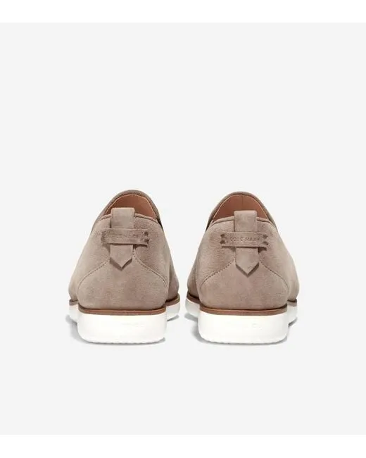 Connected Grand Slip Ambition Flats Irish One-touch operation Haan Toe On Cole Coffee/Ivory Loafers Pointed