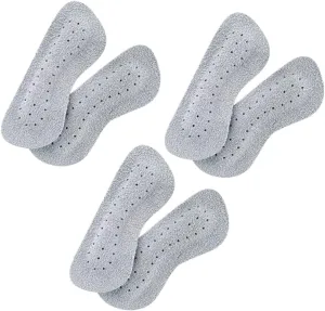 Cowhide Material Anti-Slip Heels Pad 3 Pairs for Women's Shoes Comfortable and Sturdy