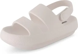 CUSHIONAIRE Women's Fuji sandal with adjustable strap and  Comfort