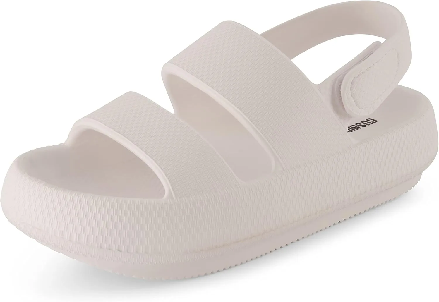 CUSHIONAIRE Women's Fuji sandal with adjustable strap and  Comfort