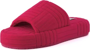 CUSHIONAIRE Women's RSVP slipper with  Memory Foam, Wide Widths Available