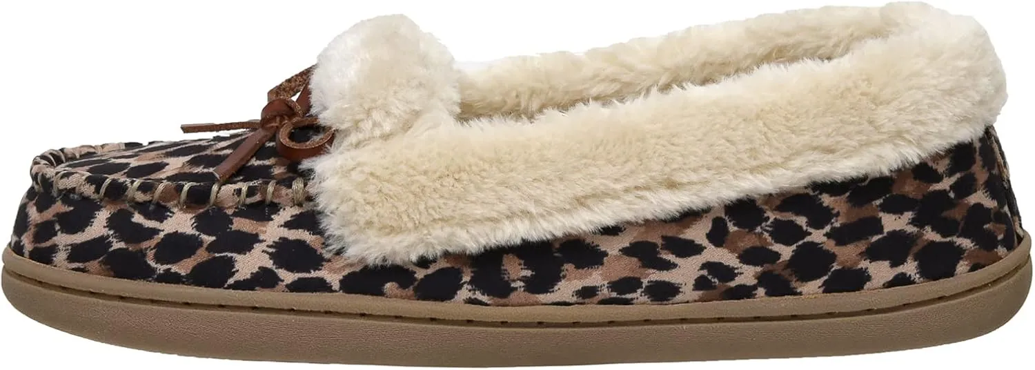 CUSHIONAIRE Women's Sierra Moccasin Slipper  Memory Foam
