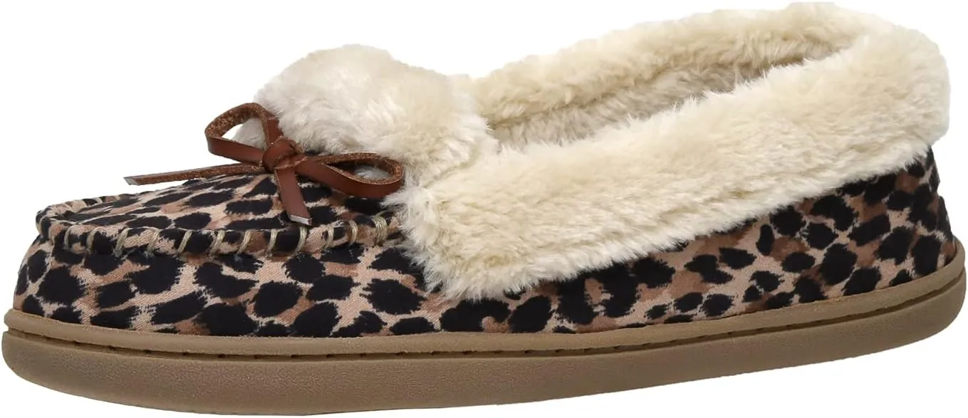 CUSHIONAIRE Women's Sierra Moccasin Slipper  Memory Foam