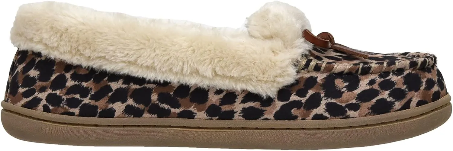 CUSHIONAIRE Women's Sierra Moccasin Slipper  Memory Foam