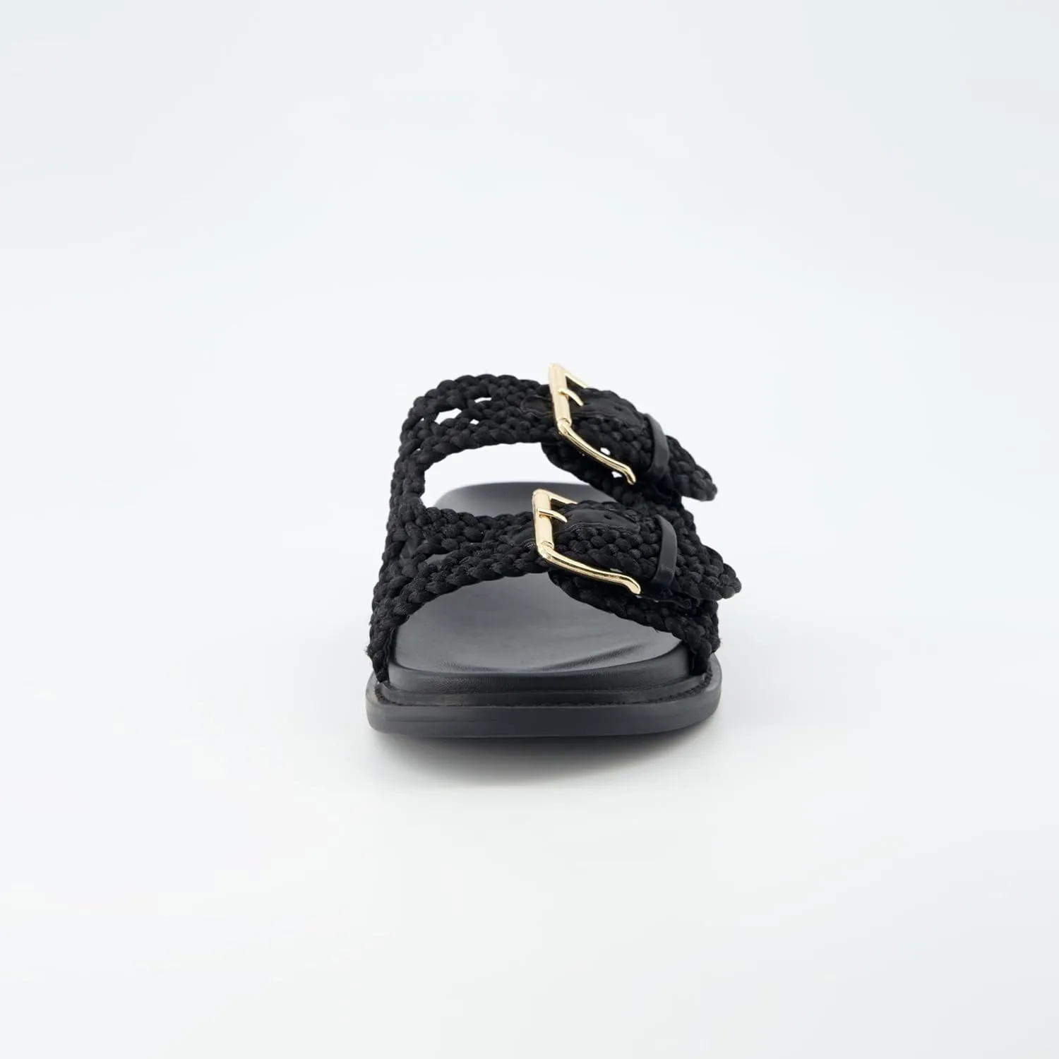 CUSHIONAIRE Women's Weaver Woven footbed sandal with  Comfort, Wide Widths Available