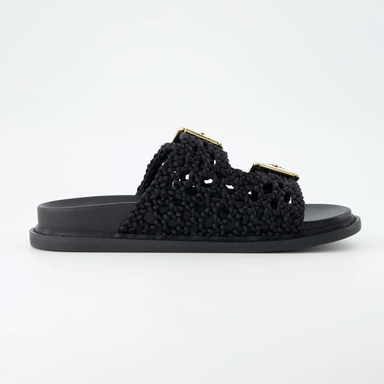 CUSHIONAIRE Women's Weaver Woven footbed sandal with  Comfort, Wide Widths Available