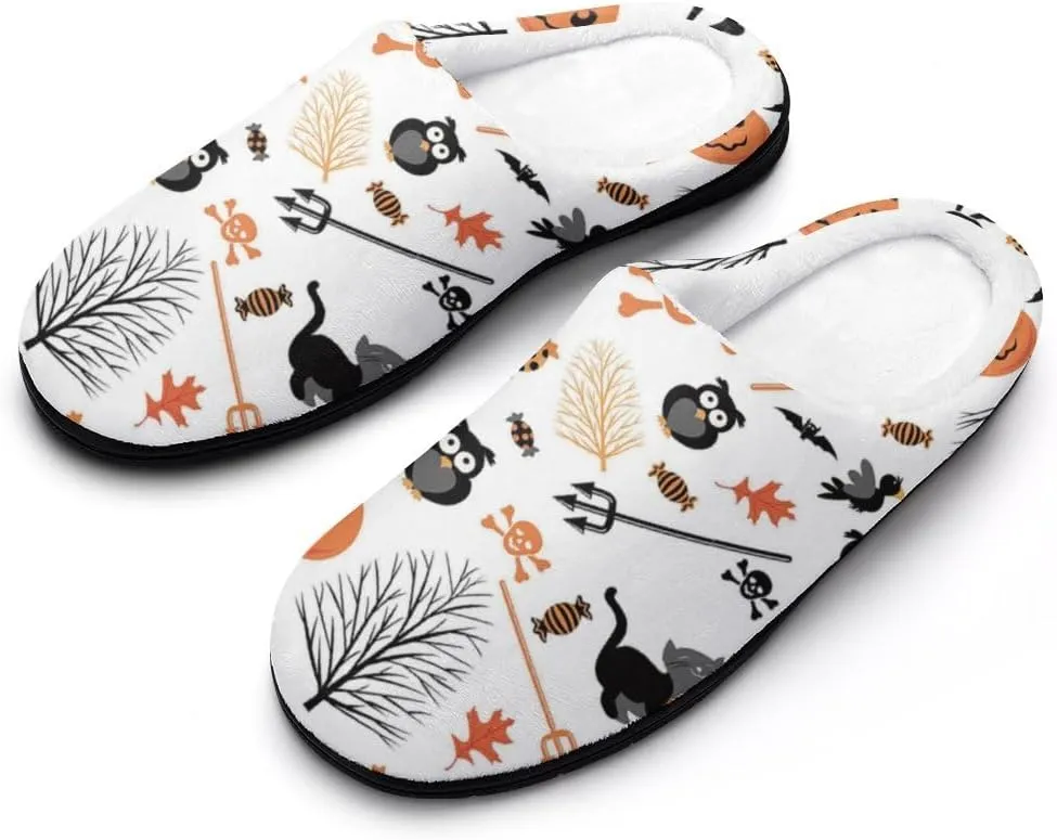 Custom Slippers for Women Men, Personalized Non-Slip Indoor Outdoor Winter Bedroom Shoes Add Your Image Logo Text