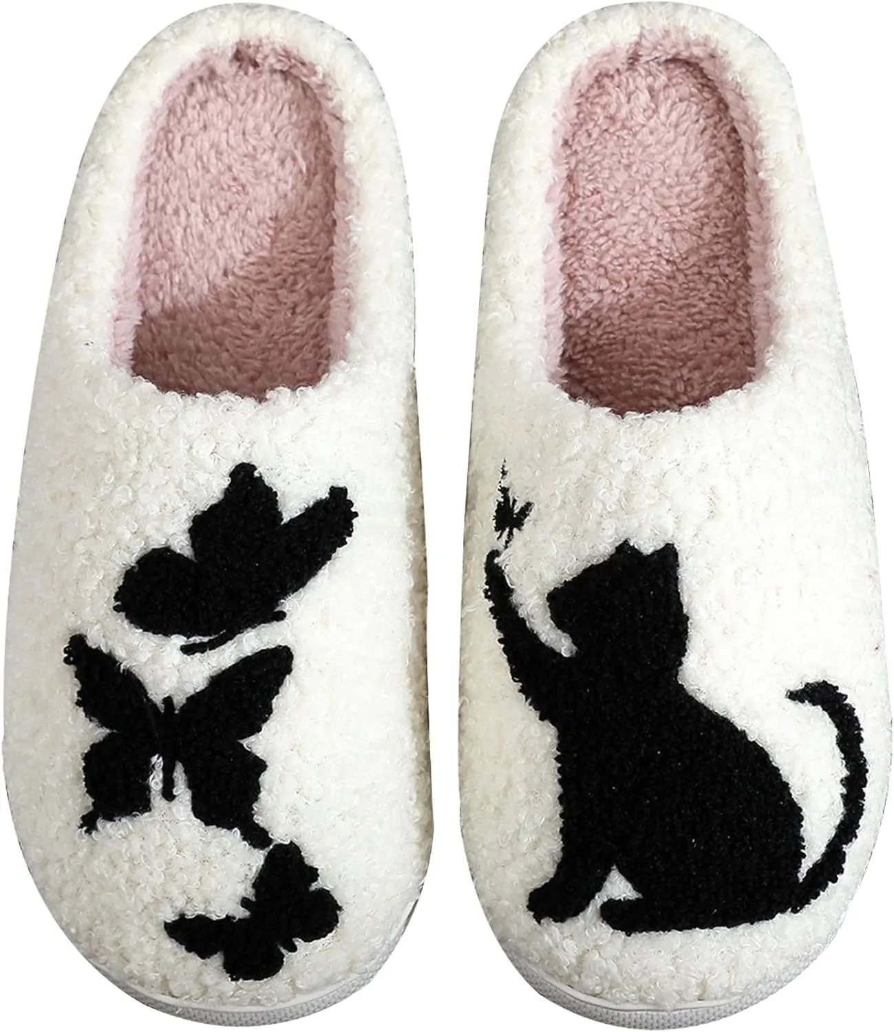 Cute Animal Slippers for Women Man Cartoon Animal Slippers for Woman Fuzzy Memory Foam Winter Warm Fluffy Shoes