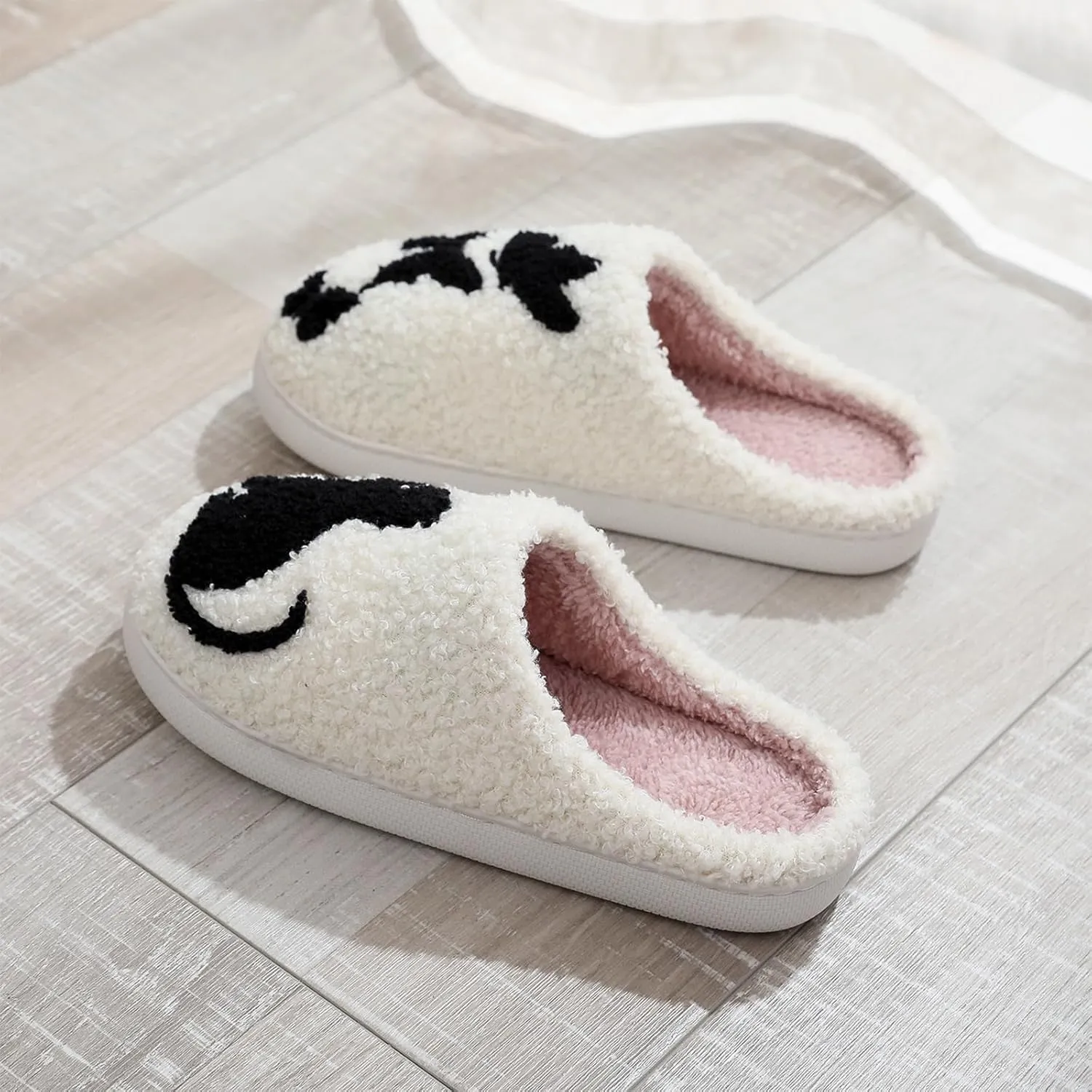 Cute Animal Slippers for Women Man Cartoon Animal Slippers for Woman Fuzzy Memory Foam Winter Warm Fluffy Shoes