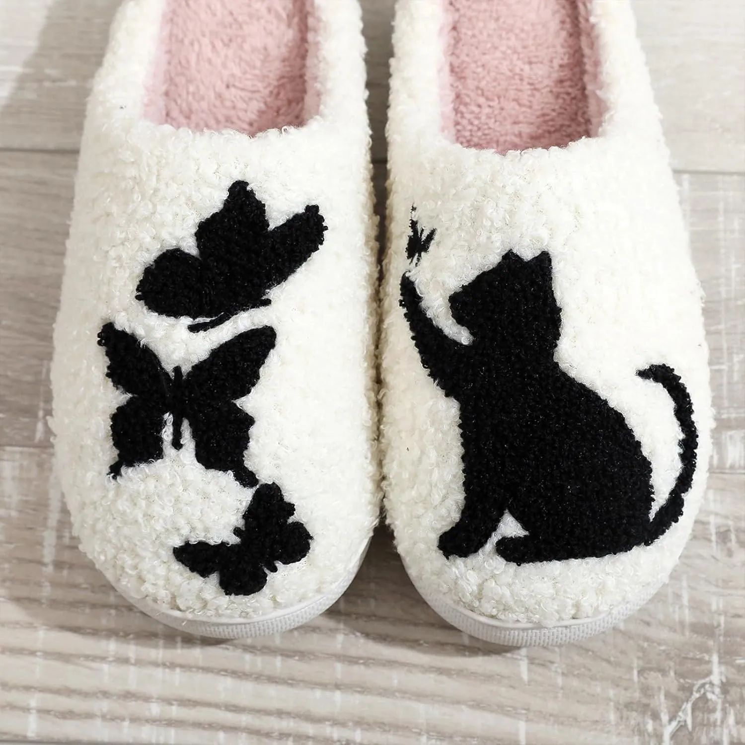 Cute Animal Slippers for Women Man Cartoon Animal Slippers for Woman Fuzzy Memory Foam Winter Warm Fluffy Shoes