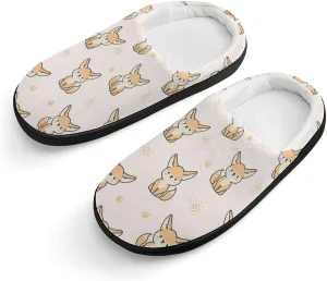 Cute Fennec Fox Cute Slippers For Girls Boys Anti Slip House Slipper Warm Shoes For Indoor Outdoor