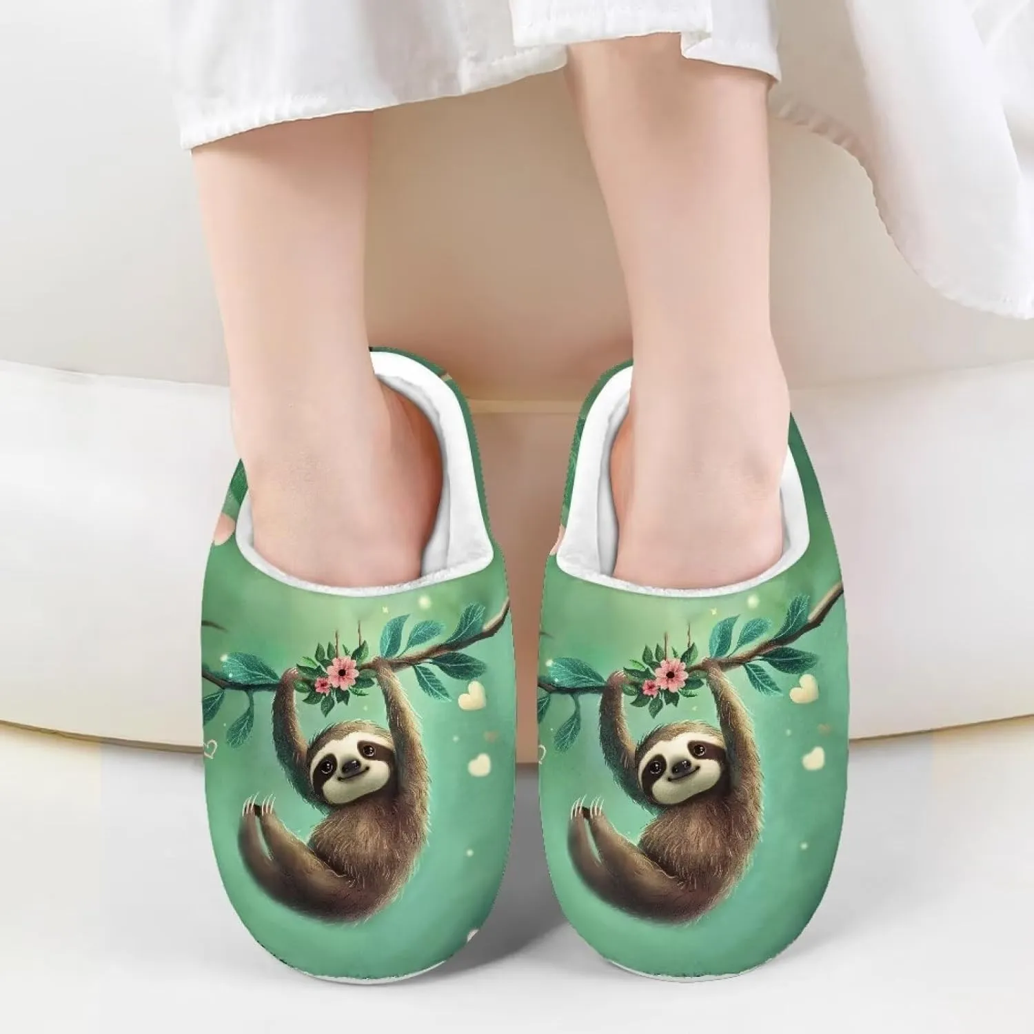 Cute Home Slippers for Girls, Printed Kids House Slippers for Boys, Non Slip Scuff Slippers for Indoor Outdoor