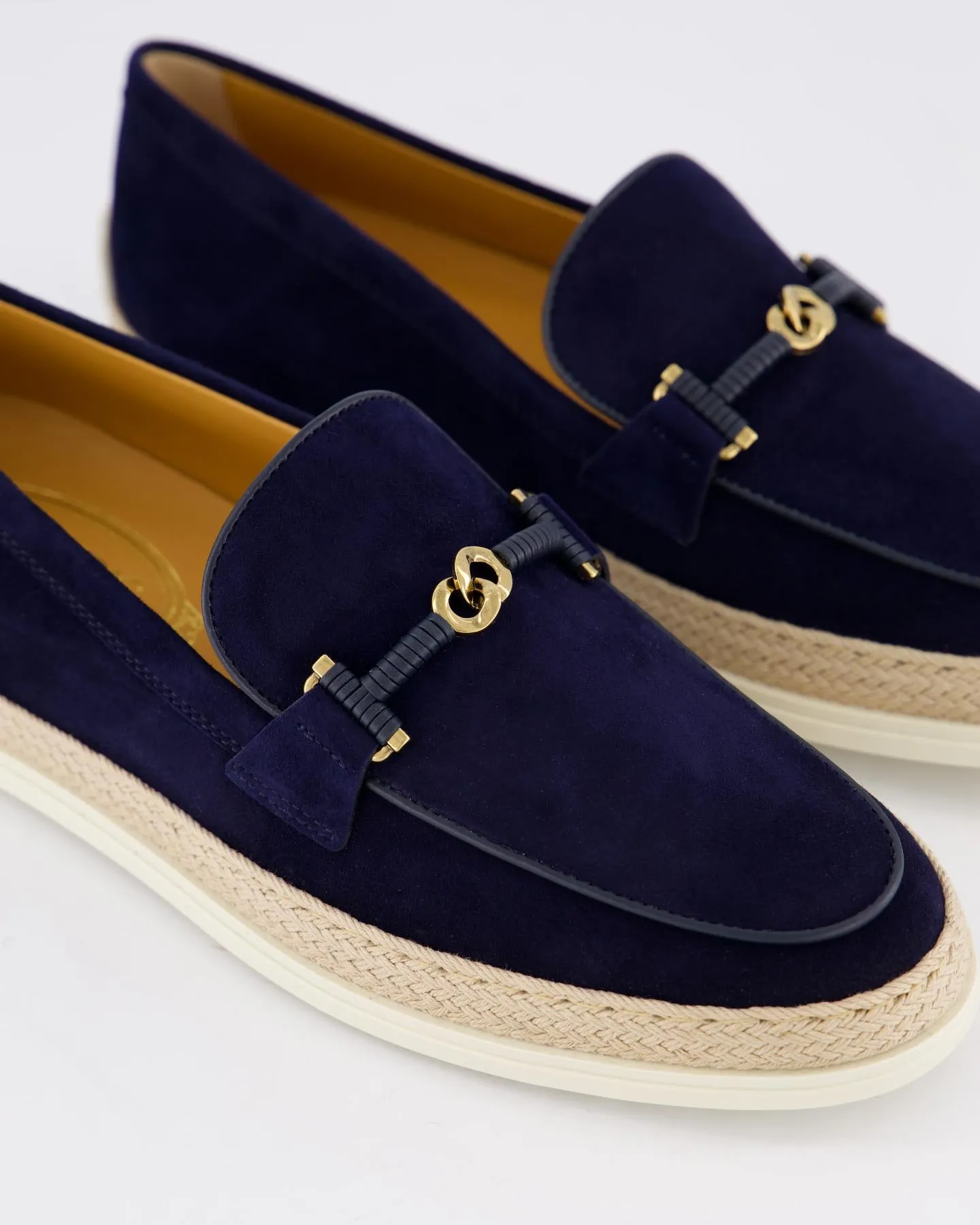 Dames Gomma Rafia Mocassin Blauw