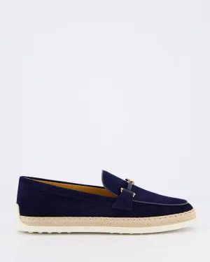Dames Gomma Rafia Mocassin Blauw