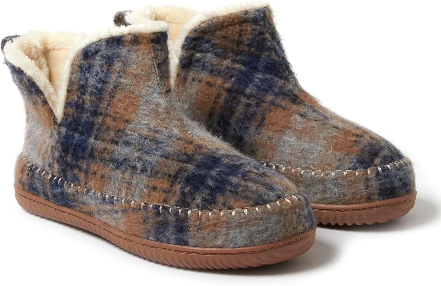 Dearfoams Men's Brixen Indoor/Outdoor Memory Foam Boot Alpine Camping Cozy Slipper House Shoe