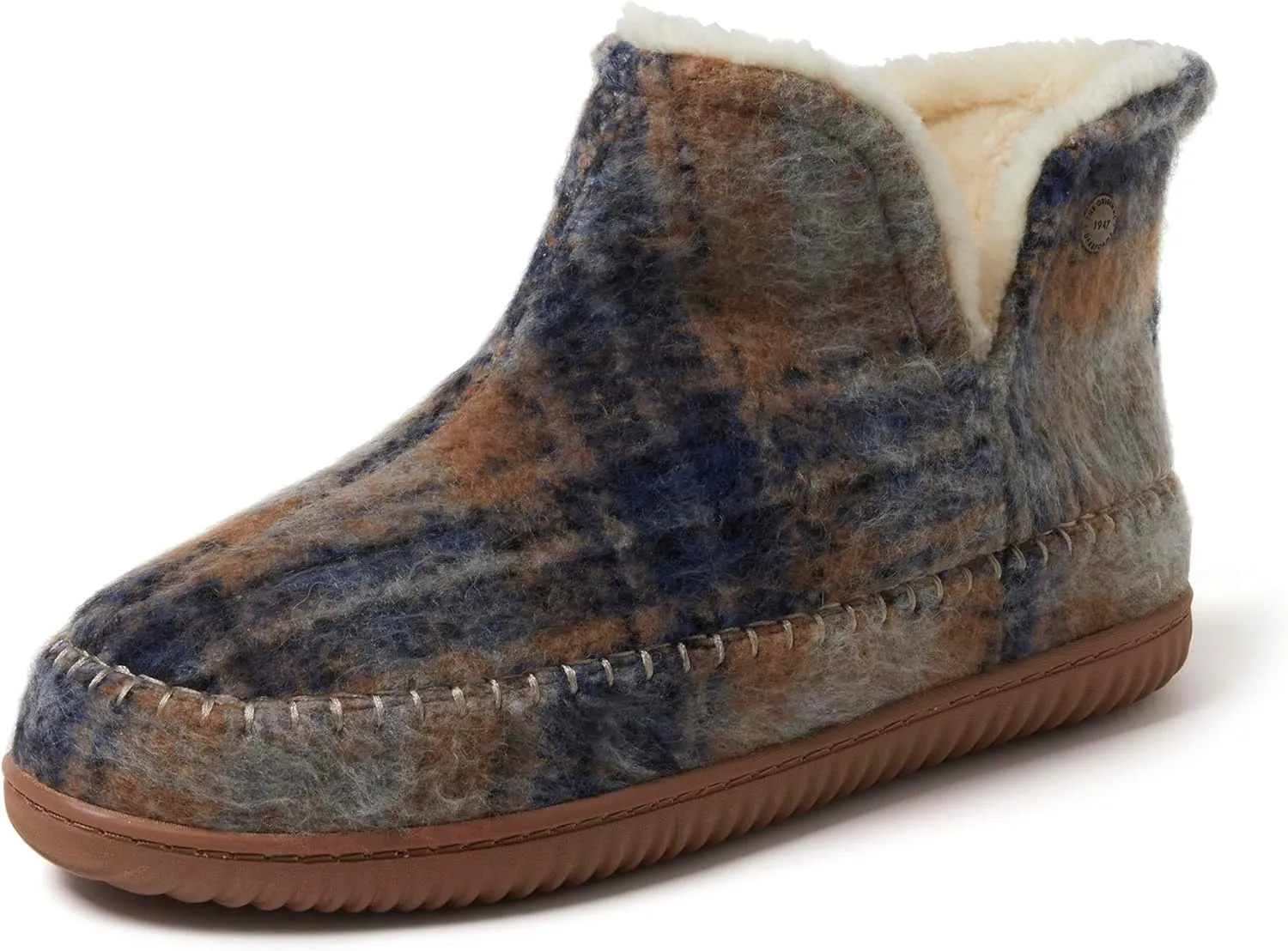 Dearfoams Men's Brixen Indoor/Outdoor Memory Foam Boot Alpine Camping Cozy Slipper House Shoe