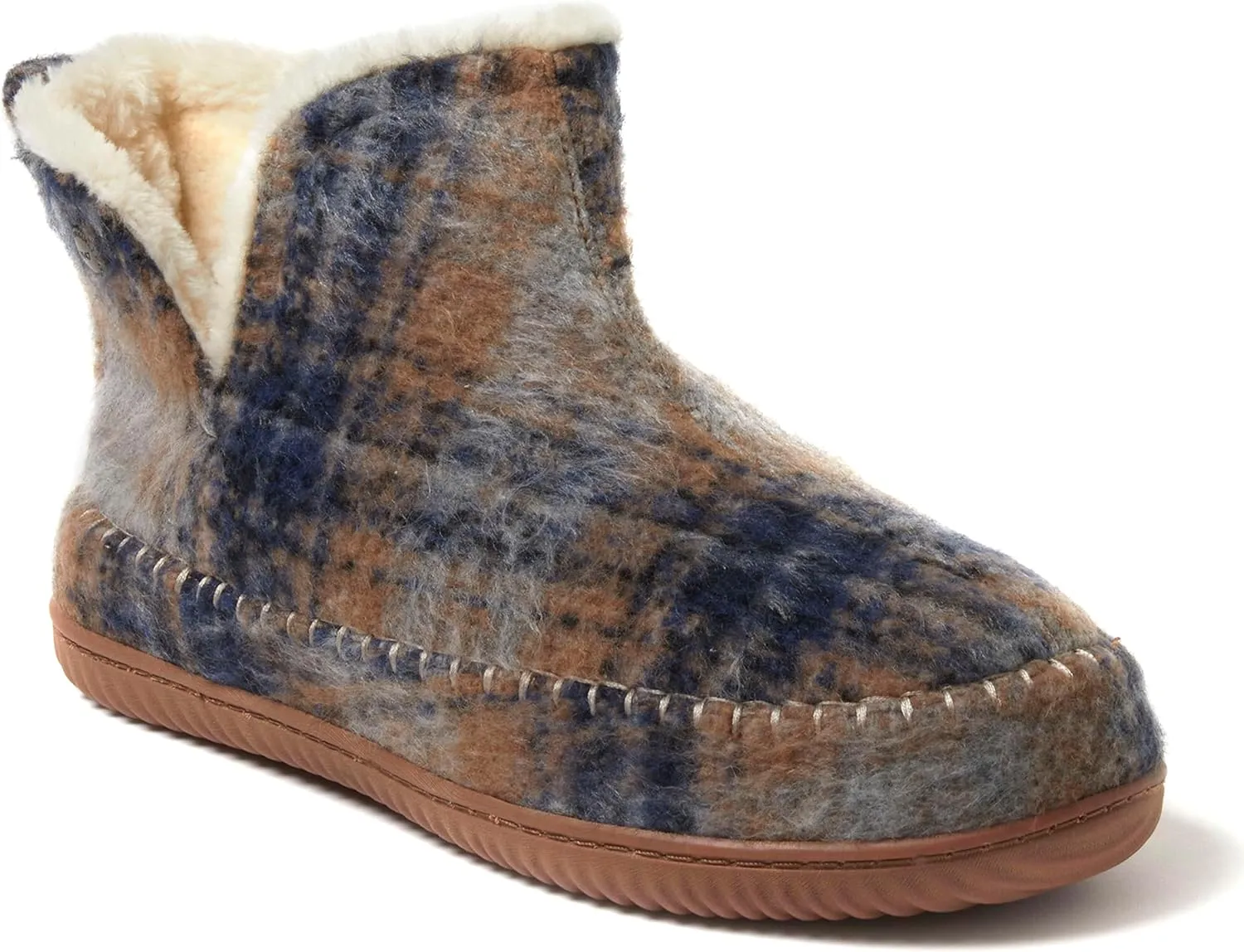 Dearfoams Men's Brixen Indoor/Outdoor Memory Foam Boot Alpine Camping Cozy Slipper House Shoe