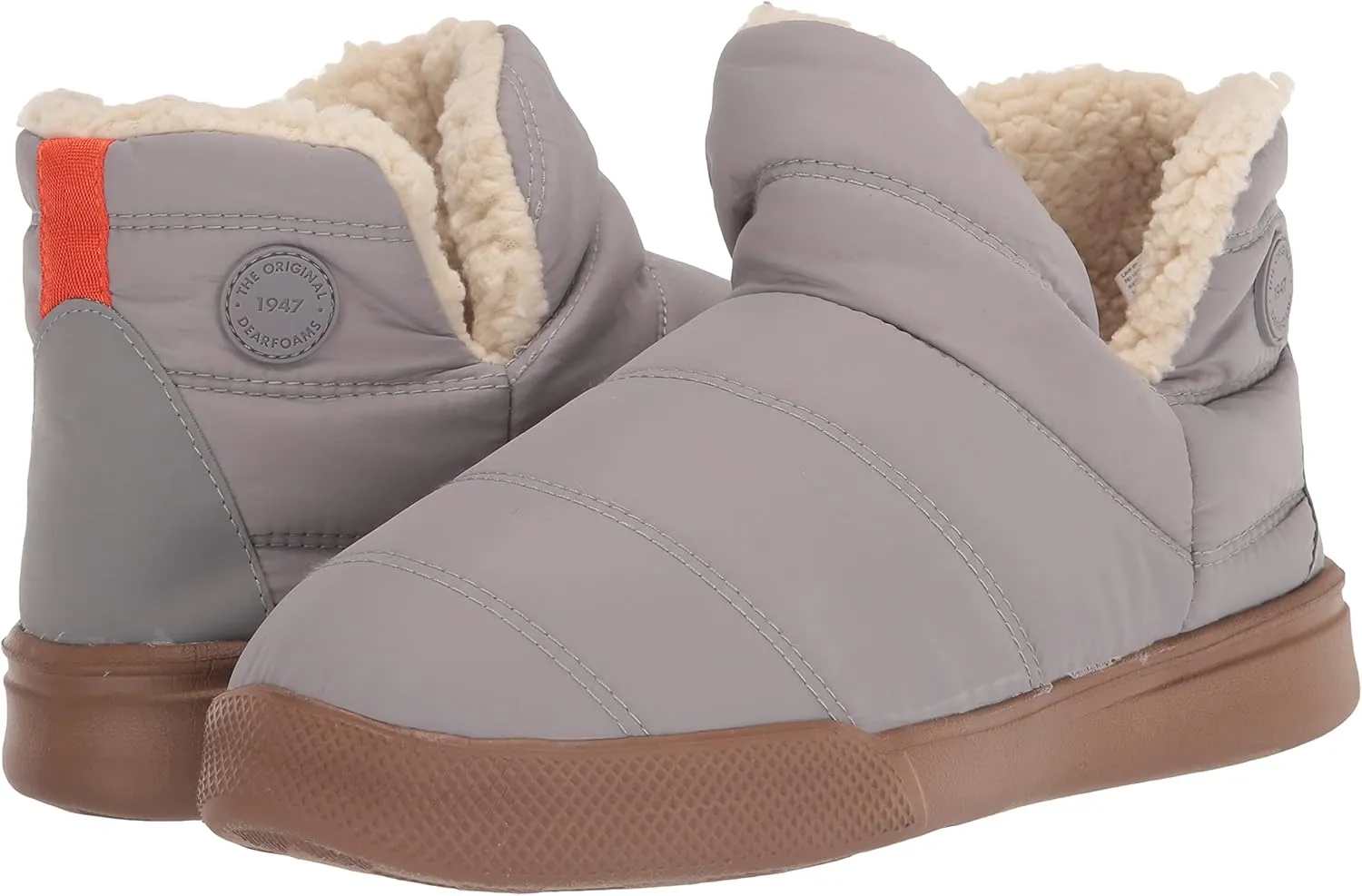Dearfoams Men's Bryant Nylon Memory Foam Sport Lounge Bootie Slipper