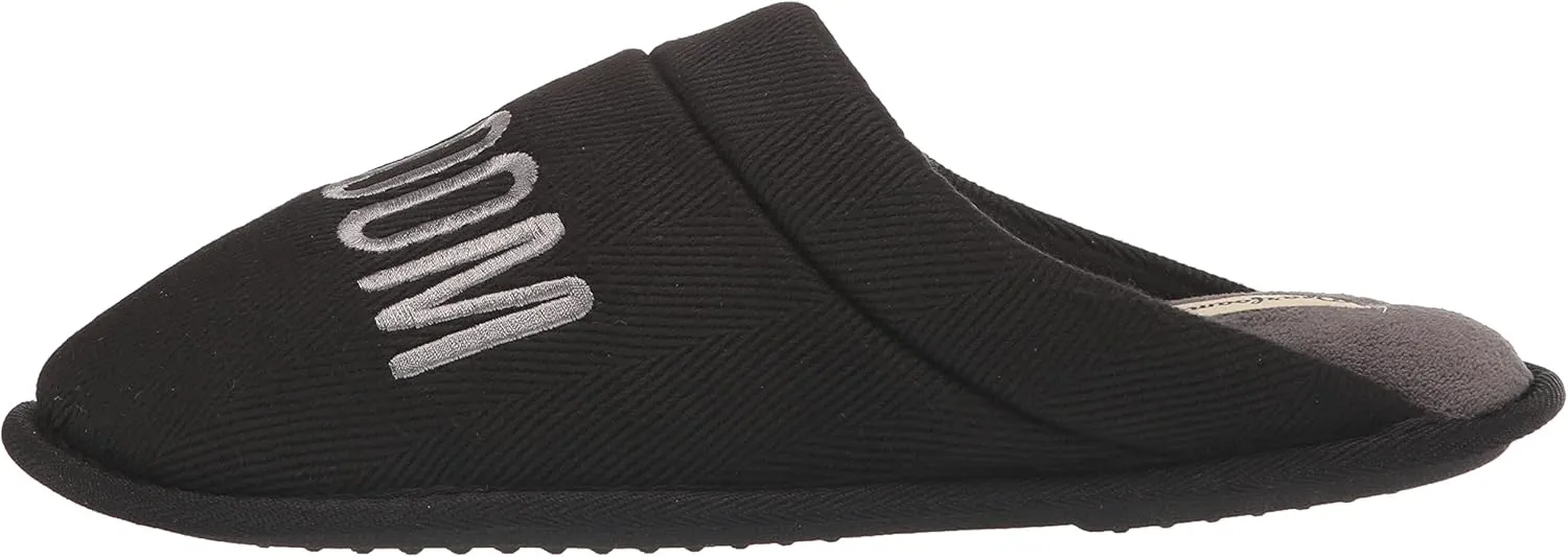 Dearfoams Men's Groom & Groomsmen Giftable Wedding Day Scuff Slipper