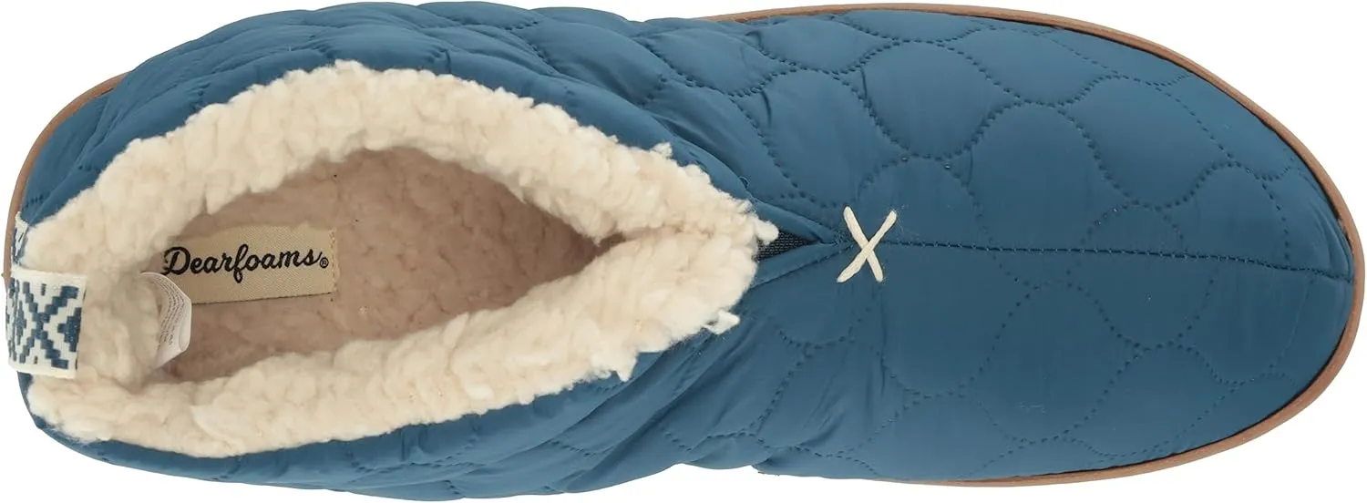 Dearfoams Men's Indoor/Outdoor Warm Up Bootie Slipper