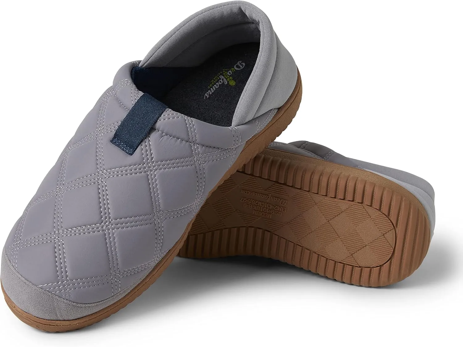 Dearfoams Men's River Nylon Closed Back Indoor/Outdoor Memory Foam Energy Return Slipper