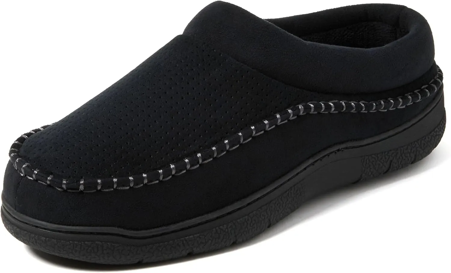 Dearfoams Men's Thompson Memory Foam Indoor/Outdoor Clog Slipper