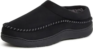 Dearfoams Men's Thompson Memory Foam Indoor/Outdoor Clog Slipper