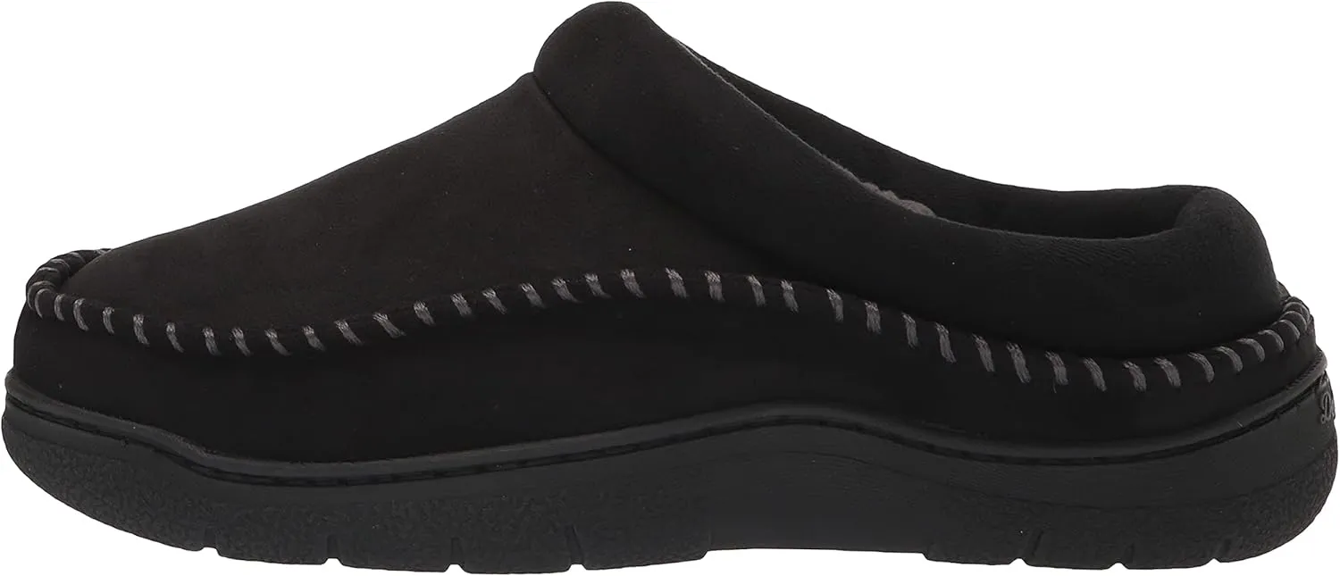 Dearfoams Men's Thompson Memory Foam Indoor/Outdoor Clog Slipper