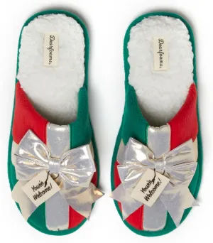 Dearfoams unisex adult Ugly Sweater Christmas Slippers for Men and Women