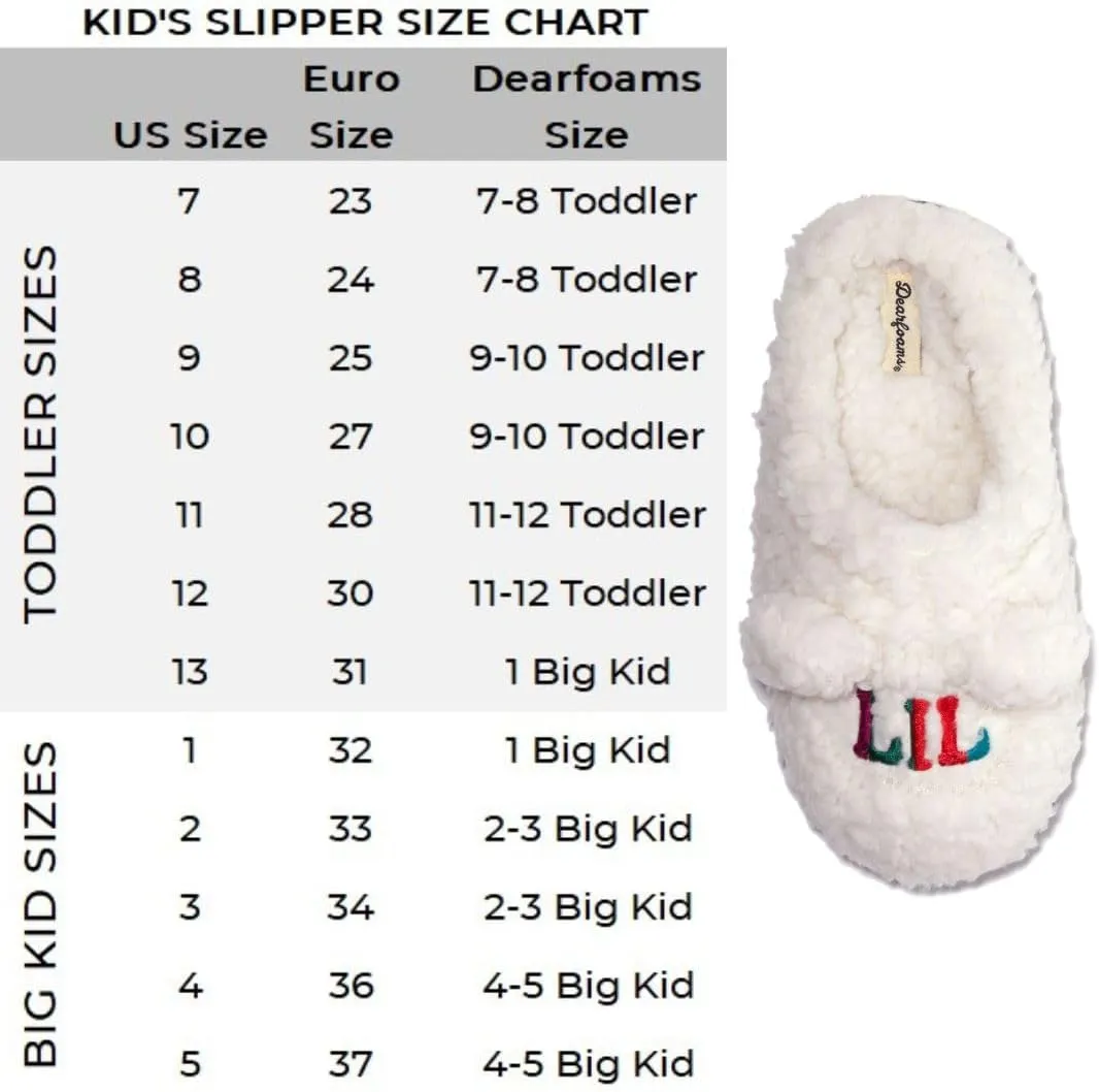 Dearfoams Unisex-Child Easter Basket Stuffers Gifts for Kids Toddler Lil Baby Bear Slipper
