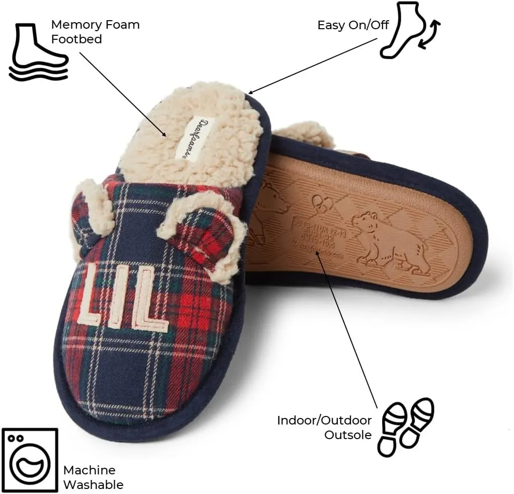Dearfoams Unisex-Child Easter Basket Stuffers Gifts for Kids Toddler Lil Baby Bear Slipper