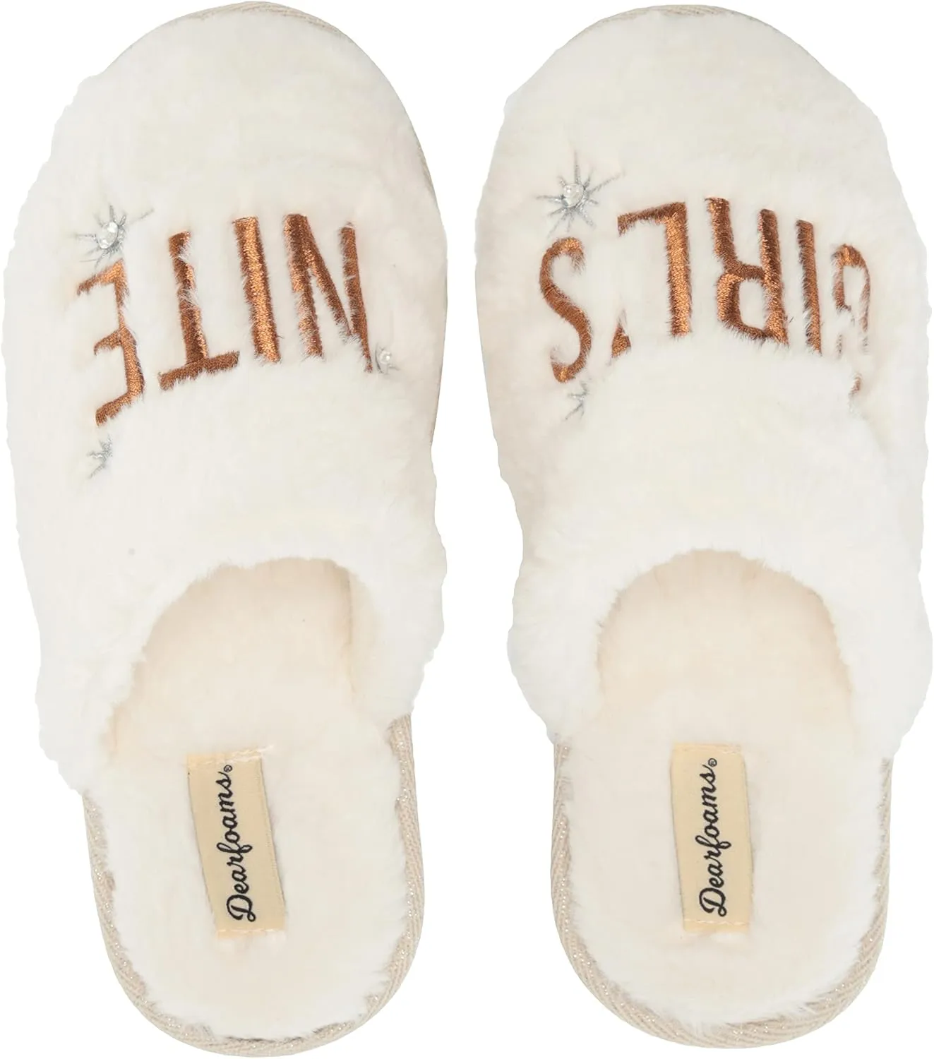 Dearfoams Women's Bridal Slide-On Slipper