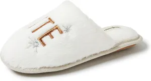 Dearfoams Women's Bridal Slide-On Slipper